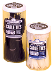 Cable Ties in a Jar - Black Nylon-4; 7.5; 11" Long - Eagle Tool & Supply