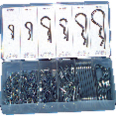 141 Pieces - Hitch Pin Clip Assortment-1/16″-3/16″ Diameter - Eagle Tool & Supply