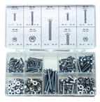 Rnd Head Machine Screw Assortment - 6-32 - 10-24 Dia - Eagle Tool & Supply