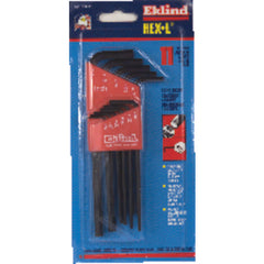 18 Pieces-0.050″-7/32″ & 1/16″-5/16″ Long & Short Arm Style - Hex Key Set - Eagle Tool & Supply
