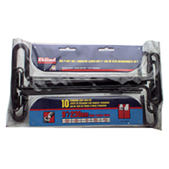 10 Pieces-3/32″-3/8″ T-Handle Style-9″ Arm-Hex Key Set with Plain Grip - Eagle Tool & Supply