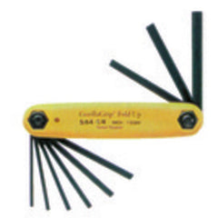9 Pieces-0.050″-3/16″ Fold Up Style - Hex Key Set - Eagle Tool & Supply