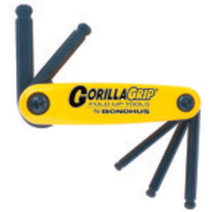 5 Pieces-3/16″-3/8″ Fold Up Style - Ball End Hex Key Set - Eagle Tool & Supply
