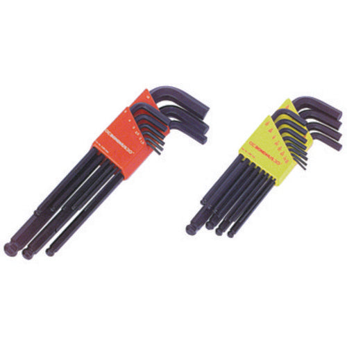 9 Pieces-1.5 mm-10 mm Long Arm Style - Hex Key Set - Eagle Tool & Supply