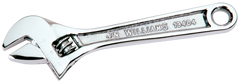 1-5/16'' Opening - 10'' OAL - Chrome Plated Adjustable Wrench - Eagle Tool & Supply