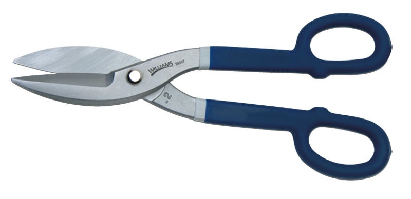 2-1/2'' Blade Length - 12'' Overall Length - Straight Cutting - Tinner Snips - Eagle Tool & Supply