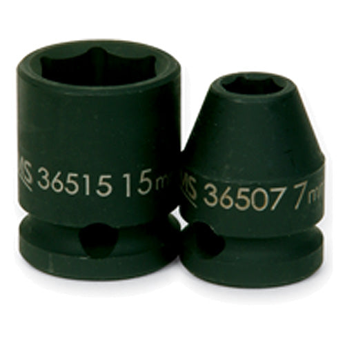12 mm × 2 1/4″ Overall Length-3/8″ Drive-6 Point - Metric Deep Impact Socket - Eagle Tool & Supply