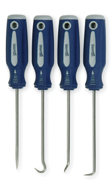 4 Piece - Hi Vis Mini Hook & Pick Set - #9402011 - Eagle Tool & Supply