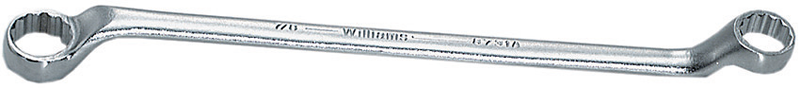 3/4 x 7/8'' -- 12'' OAL - Chrome 10° Offset Box End Wrench - Eagle Tool & Supply