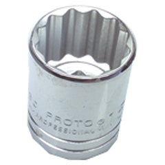 25 mm × 42.86 mm-1/2″ Drive-12 Point - Metric Standard Socket - Eagle Tool & Supply