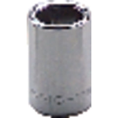 10 mm × 21.43 mm-1/4″ Drive-6 Point - Metric Standard Socket - Eagle Tool & Supply