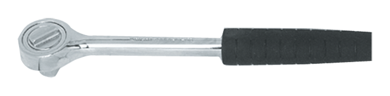 10-1/2" OAL - 1/2'' Drive - Round Head - Reversible Ratchet - Comfortable Grip Handle - Eagle Tool & Supply