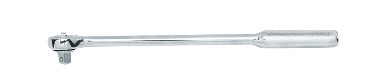 15" OAL - 1/2'' Drive - Round Head - Extra Long Reversible Ratchet - Knurled Handle - Eagle Tool & Supply