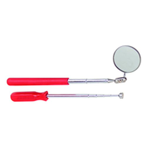 2 Piece - Telescoping Magnetic Pick-Up / Mirror Set - Eagle Tool & Supply