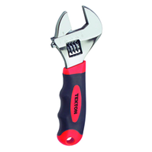 1″ Opening-6″ Overall Length - Stubby Adjustable Wrench - Comfortable Non-Slip Soft Handle Grip - Eagle Tool & Supply