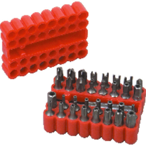 33 Pieces - Hex Bit Set - Torx/Star/Tri-Wing Style - Eagle Tool & Supply