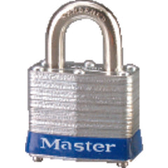 Commercial Steel Padlock 1 9/16″ Body Width; Keyed: Different; Silver - Eagle Tool & Supply