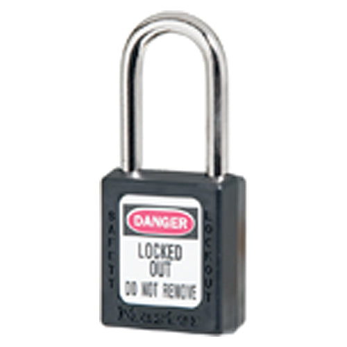 Xenoy Padlock - 1 1/2″ Body Width; Keyed: Different; Black - Eagle Tool & Supply