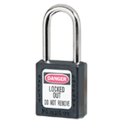 Xenoy Padlock - 1 1/2″ Body Width; Keyed: Different; Black - Eagle Tool & Supply