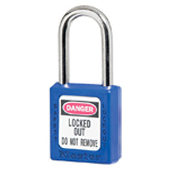 Xenoy Padlock - 1 1/2″ Body Width; Keyed: Different; Blue - Eagle Tool & Supply
