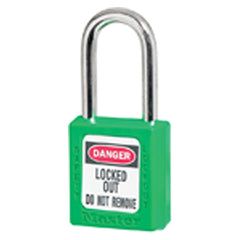 Xenoy Padlock - 1 1/2″ Body Width; Keyed: Alike; Green - Eagle Tool & Supply