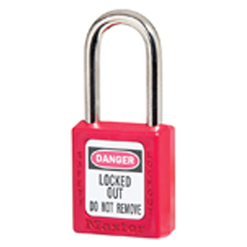 Xenoy Padlock - 1 1/2″ Body Width; Keyed: Different; Red - Eagle Tool & Supply