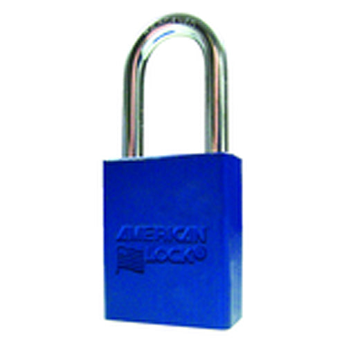 Aluminum Padlock 1 1/2″ Body Width; Keyed: Different; Blue - Eagle Tool & Supply