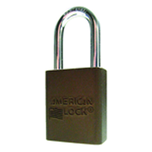 Aluminum Padlock 1 1/2″ Body Width; Keyed: Different; Brown - Eagle Tool & Supply