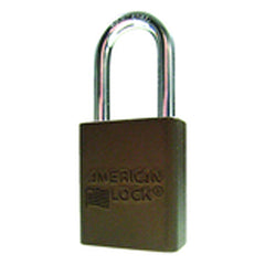 Aluminum Padlock 1 1/2″ Body Width; Keyed: Different; Brown - Eagle Tool & Supply