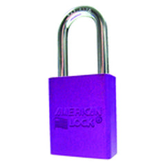 Aluminum Padlock 1 1/2″ Body Width; Keyed: Different; Purple - Eagle Tool & Supply