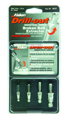 #4017P; Removes 1/4 - 1/2" SAE Screws; 4 Piece Drill-Out - Screw Extractor - Eagle Tool & Supply