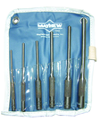 6 Piece Roll Pin Punch Set --  1/8 to 5/16'' Diameter - Eagle Tool & Supply
