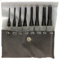 8 Pieces Regular Length Drive Pin Punch Set - Model HMC–022; 1/16″ to 5/16″ Diameter - Eagle Tool & Supply