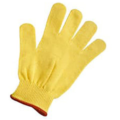 Jumbo Gloves-Perfect Fit - Kevlar Jumbo Cut Resistant - Knits Aramid - Uncoated 13 Cut Lightweight 100% Dupont Kevlar Brand Fiber Yellow. - Eagle Tool & Supply