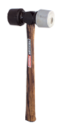 Vaughan Rubber Mallet -- 24 oz; Hickory Handle - Eagle Tool & Supply