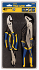 Pliers Set -- #2078707; 4 Pieces; Includes: 6" Diagonal Cutter; 6" Slip Joint; 8" Long Nose; 10" Groove Joint - Eagle Tool & Supply