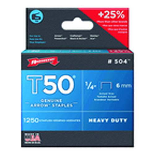 1/4″ / 6 mm - T50–1250 Standard Pack - Staples - Eagle Tool & Supply