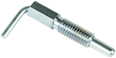 Lever Type Steel Plunger 5/8-11, Non-Locking, Zinc Plated Clear Chromate Finish - Eagle Tool & Supply