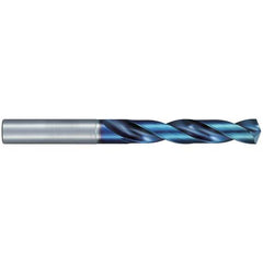 #3 Dia. × 6 mm Shank × 40 mm Flute Length × 82 mm OAL, Jobber, 135°, Aqua Revo D, 2 Flute, External, Solid Carbide Drill - Exact Industrial Supply