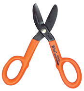 3'' Blade Length - 12-1/2'' Overall Length - Straight Cutting - Straight Patter Snips - Eagle Tool & Supply