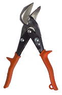 1-3/8'' Blade Length - 9-1/4'' Overall Length - Right Cutting - Metalmaster Offset Snips - Eagle Tool & Supply