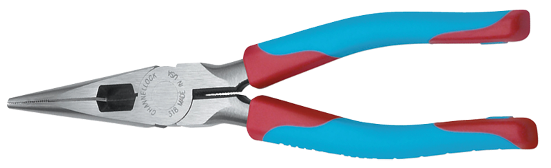 Channellock Long Needle Nose Pliers -- #318CB Cushion Grip 8.5'' Long - Eagle Tool & Supply