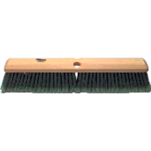 18″ - Green Fine Perma Sweep Broom With Handle - Eagle Tool & Supply
