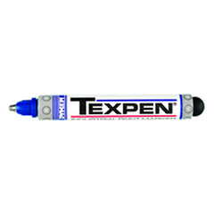 Texpen Medium Marker - Stainless Steel Ball Tip - Blue - Eagle Tool & Supply