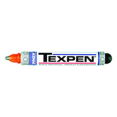 Texpen Medium Marker - Stainless Steel Ball Tip - Orange - Eagle Tool & Supply