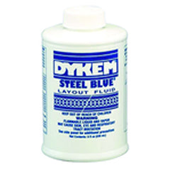 Layout Fluid - Brush-in-Cap Bottle - Blue - 8.0 oz - Eagle Tool & Supply