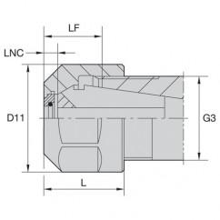 LNHABER16M COOLANT LOCKNUT - Eagle Tool & Supply