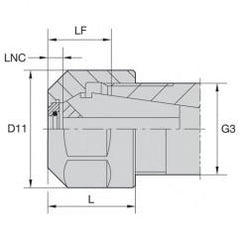 LNHAB ER20M COOLANT LOCKNUT - Eagle Tool & Supply