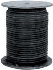 #L14R050 - 1/4'' ID x 50 Feet - Black Rubber - Rubber Hose - Eagle Tool & Supply