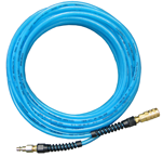 #PFE60256T - 3/8 MPT x 25 Feet - Light Blue Thermoplastic - 2 Fitting(s) - Air Hose - Eagle Tool & Supply